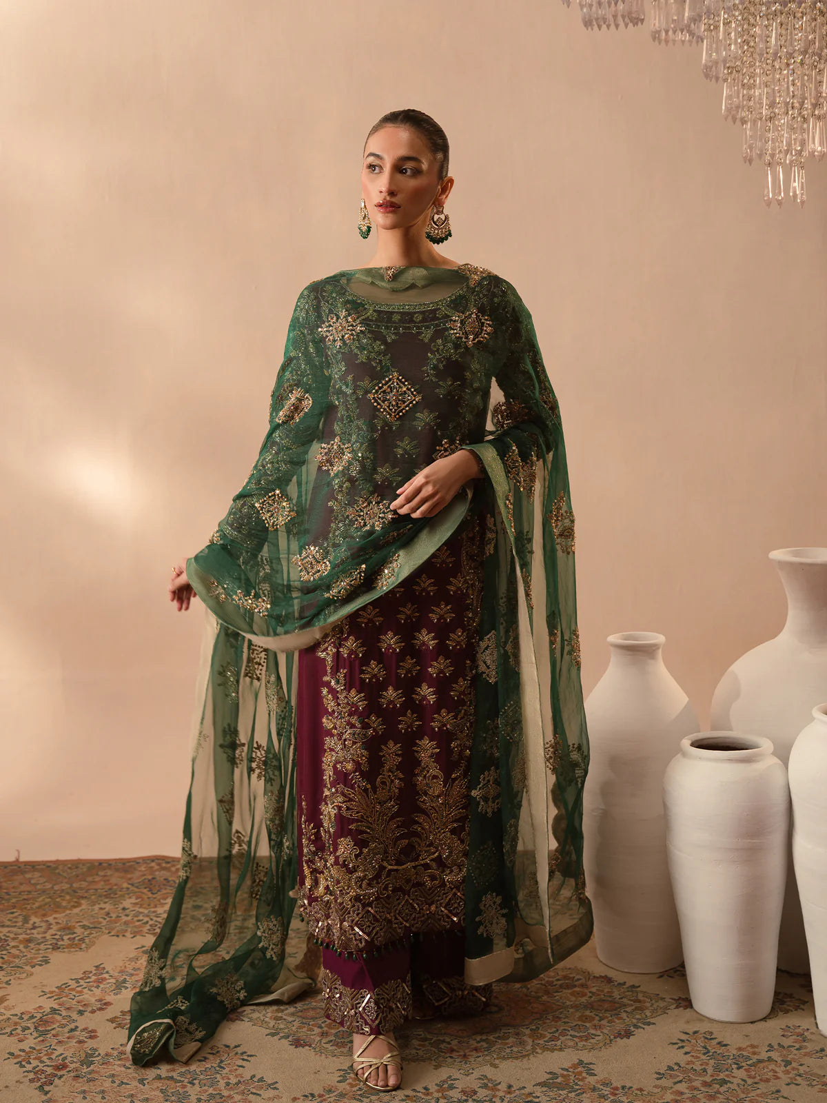 Abeera Usman - Burgundy Dusk