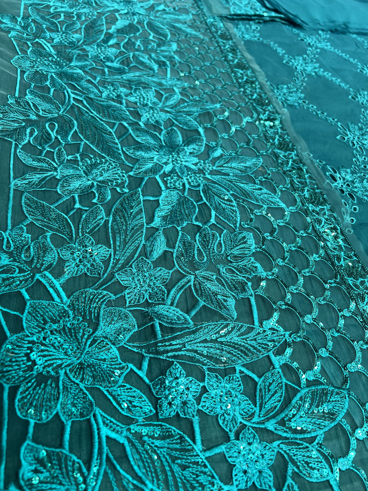 Maria B - Teal Chiffon