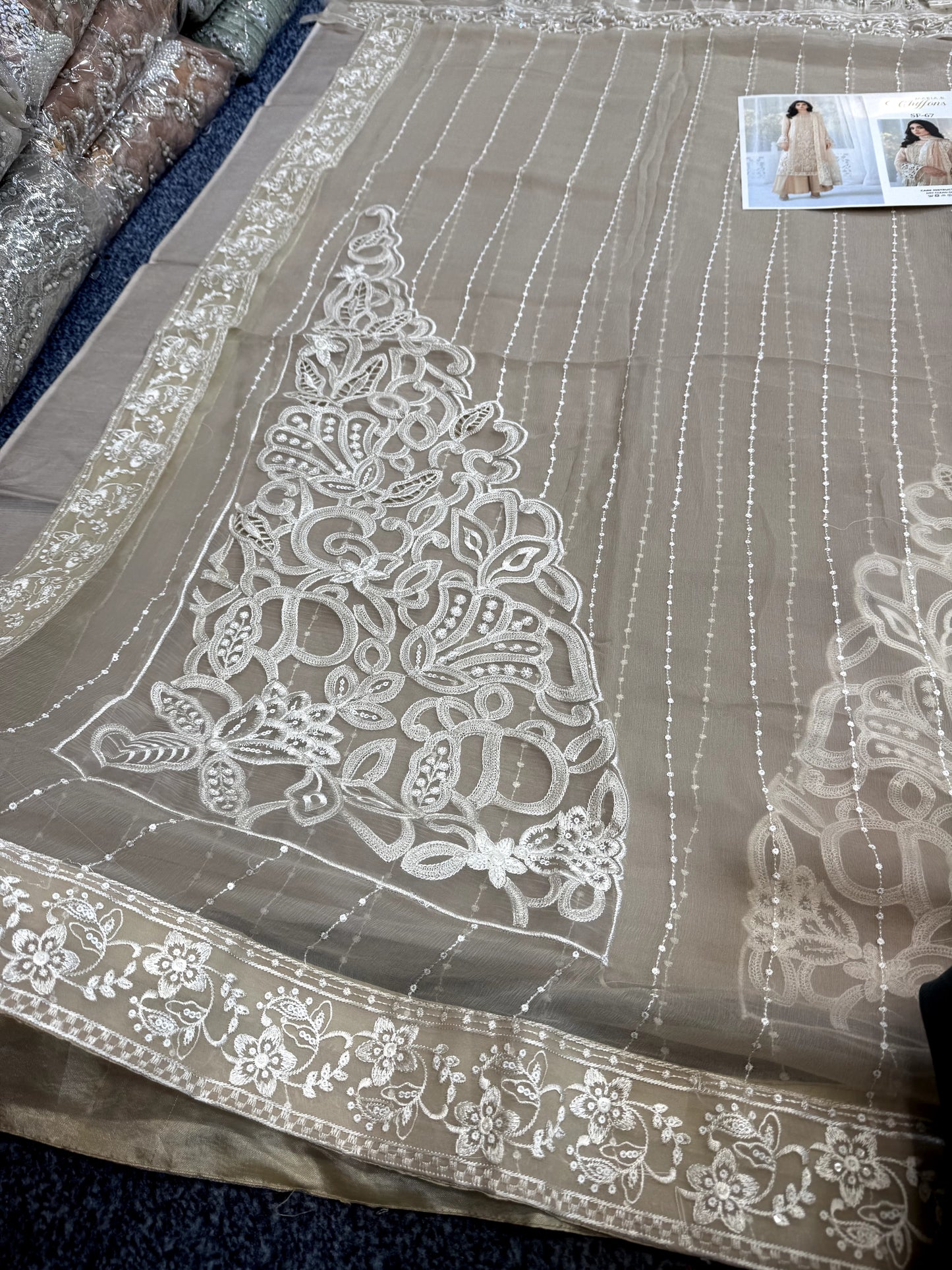 Maria B - Coffee Chiffon