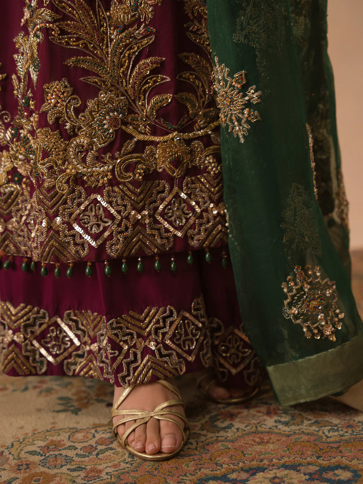 Abeera Usman - Burgundy Dusk