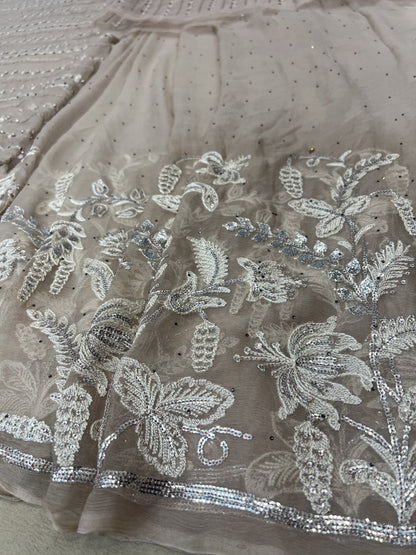 Maria B - Mbroidered Skin Saree