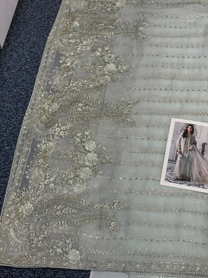 Maria B - Ice Blue Chiffon