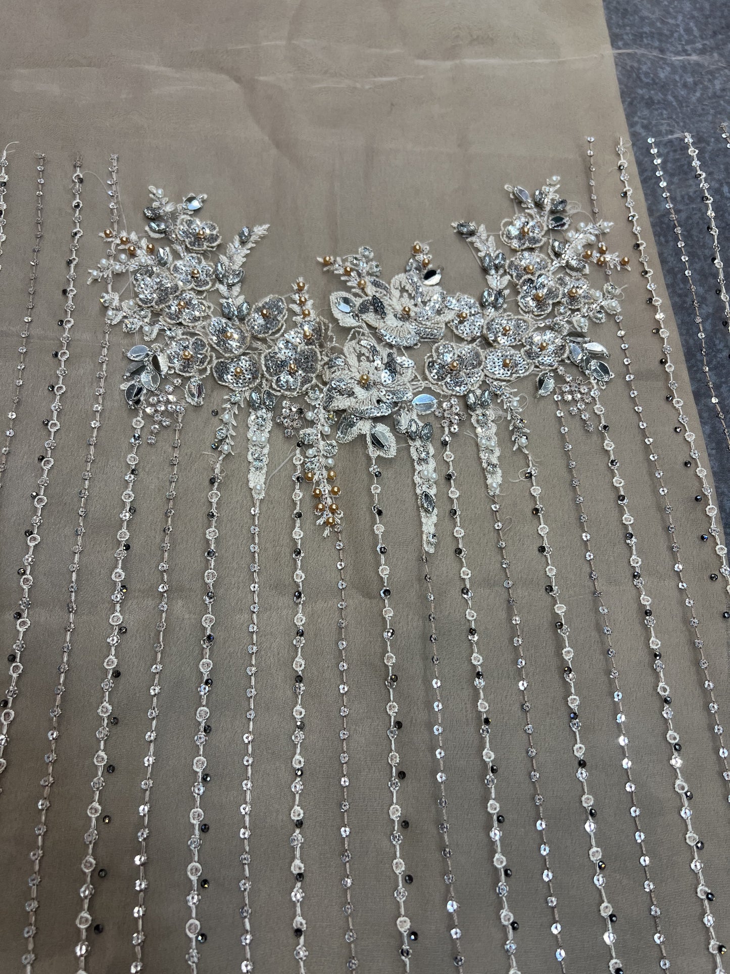 Maria B - Mbroidered Skin Saree