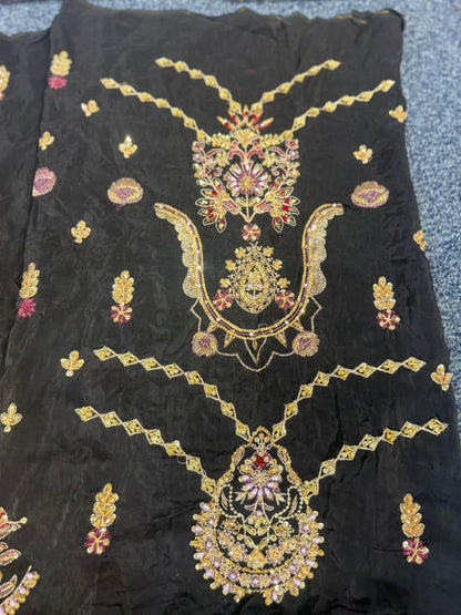 Farah Talib Aziz - Bita Black Kurta