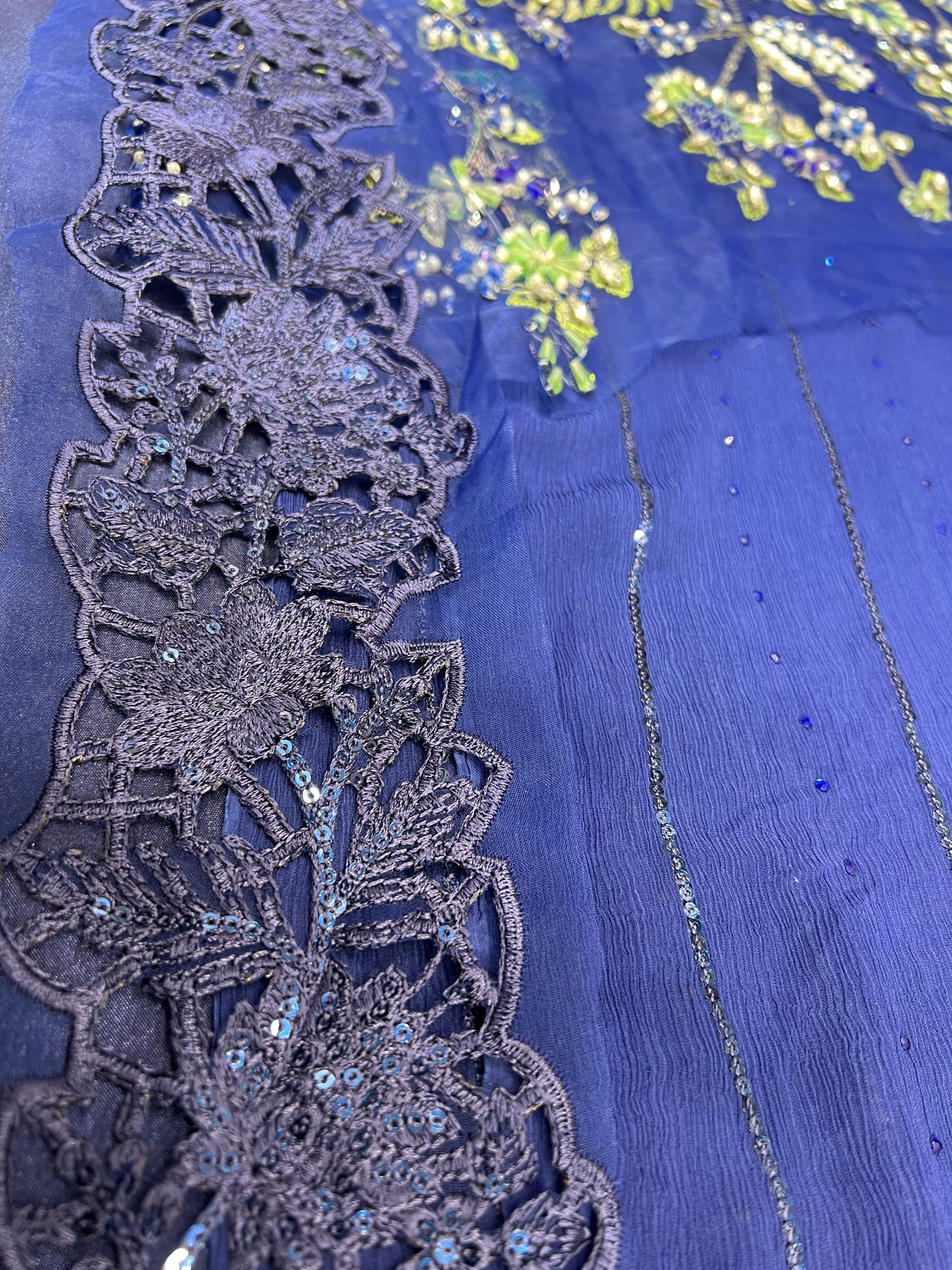 Maria B - Saree Cobalt Blue