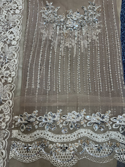 Maria B - Mbroidered Skin Saree