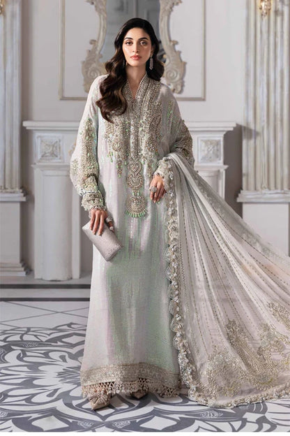 Maria B - Ice Blue Chiffon