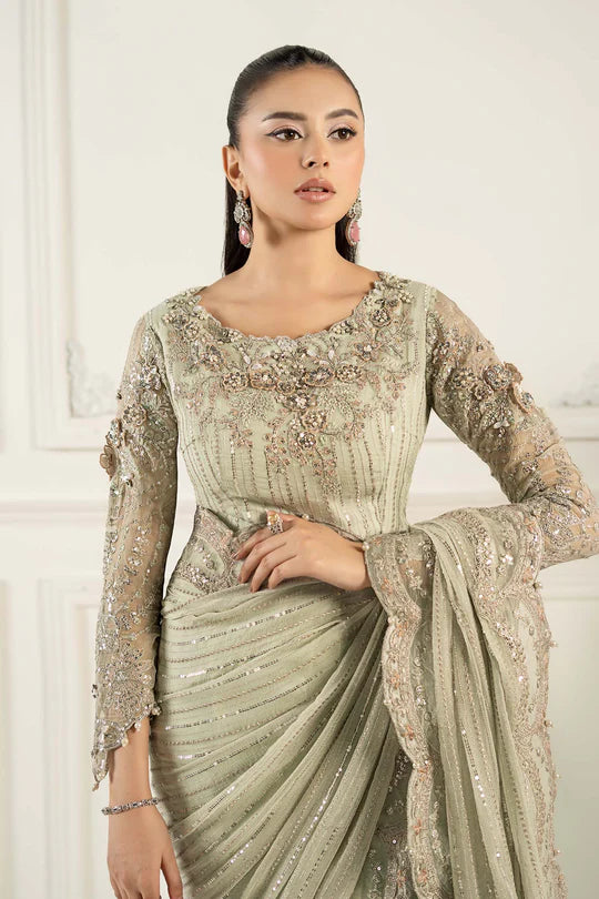 Maria B - Embroidered Chiffon Saree