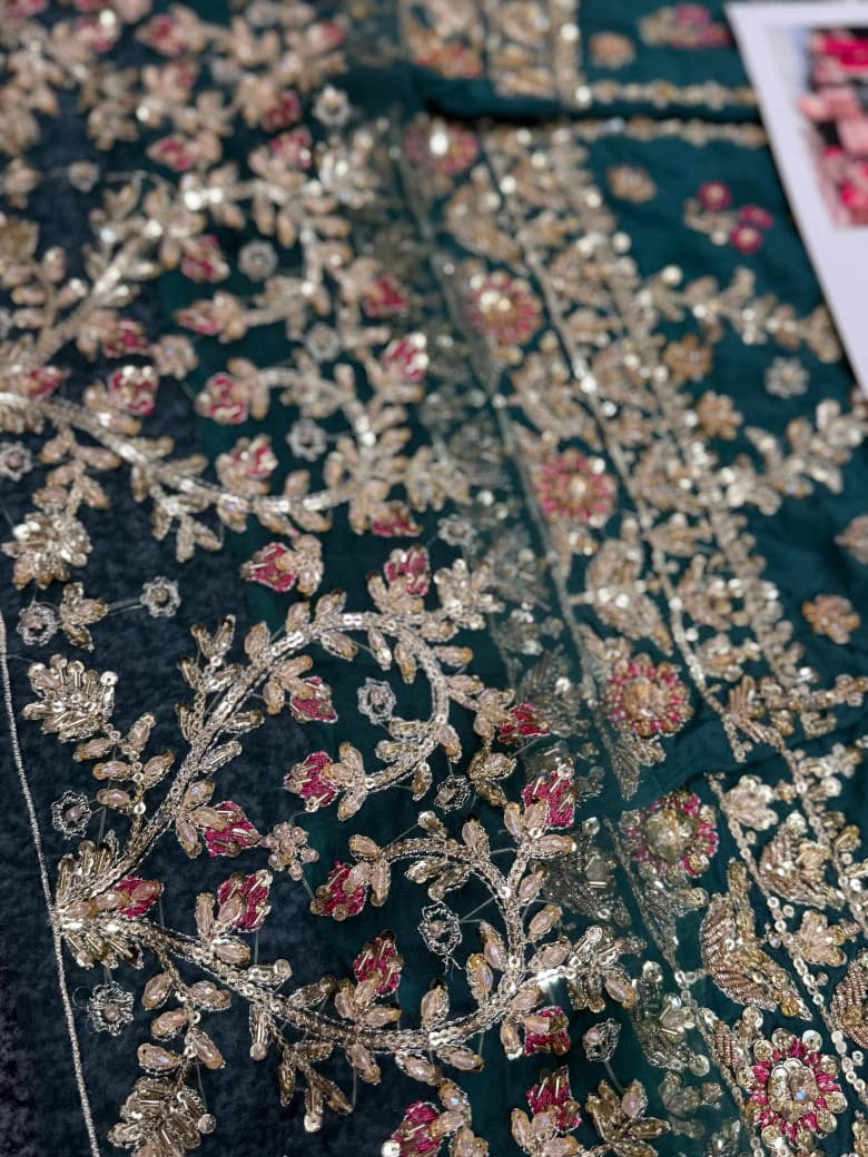 Haris Shakeel - Bridal Tassel Silk HR 06