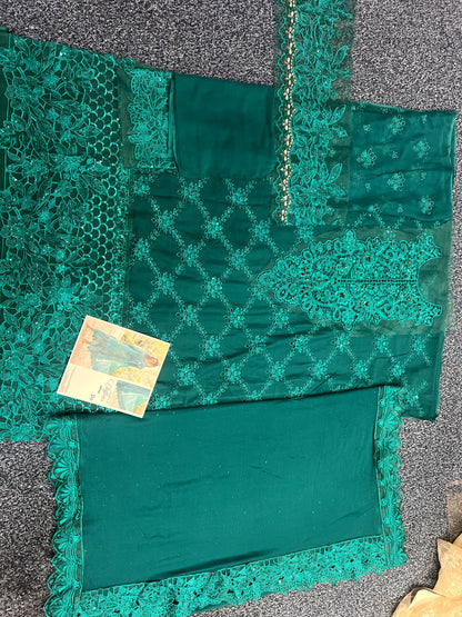 Maria B - Teal Chiffon