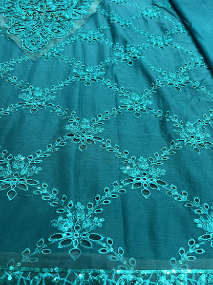 Maria B - Teal Chiffon
