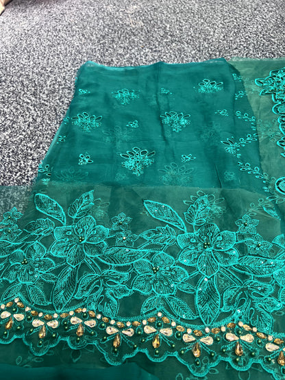 Maria B - Teal Chiffon