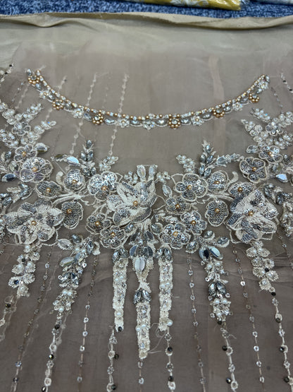 Maria B - Mbroidered Skin Saree