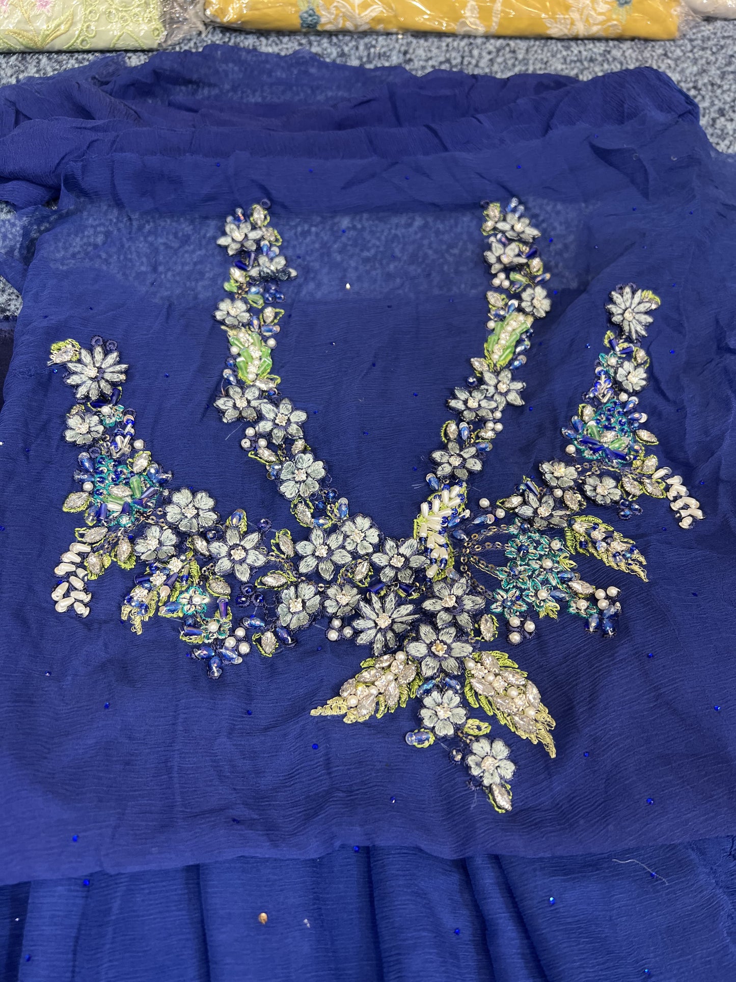 Maria B - Saree Cobalt Blue