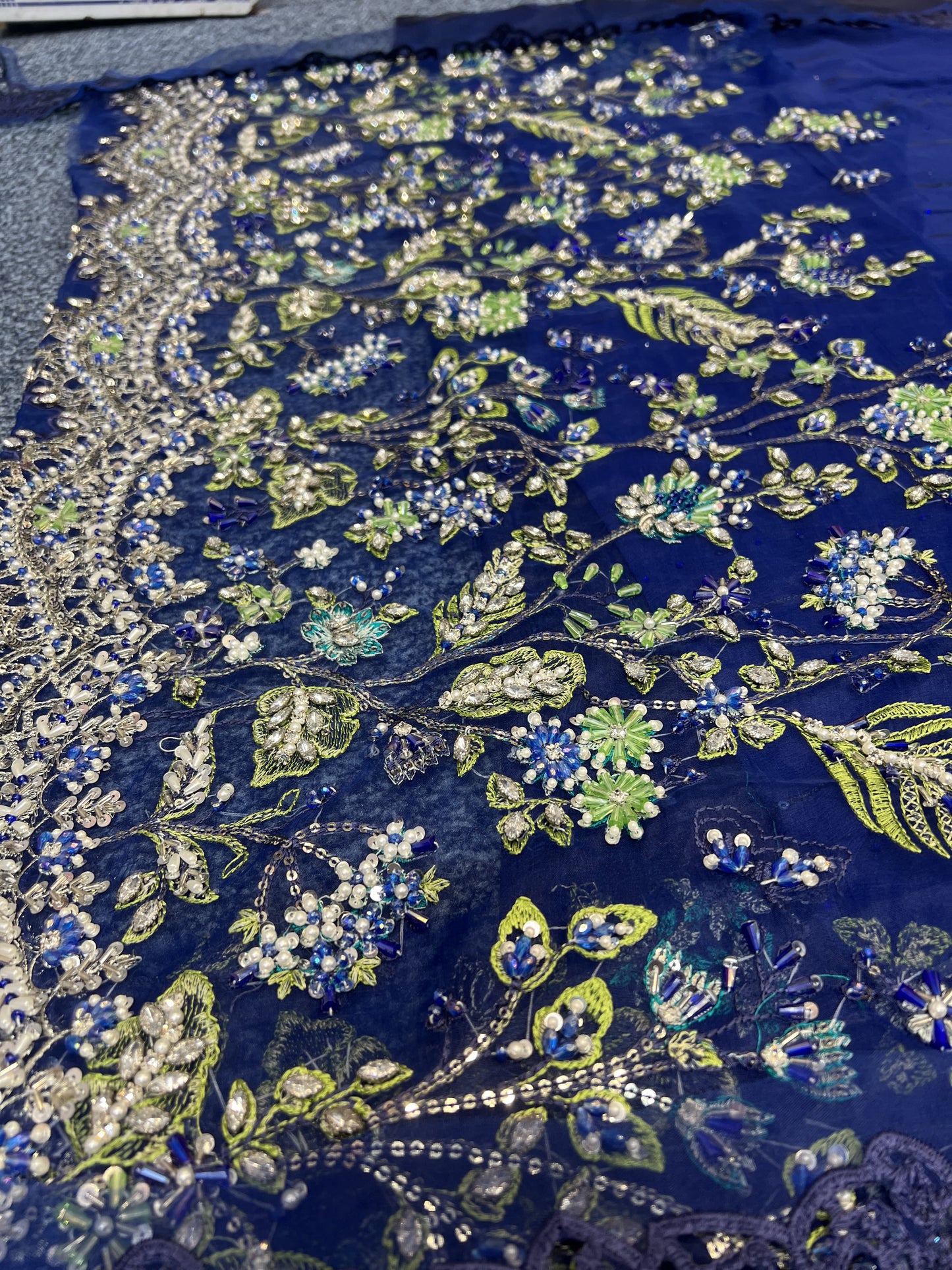 Maria B - Saree Cobalt Blue