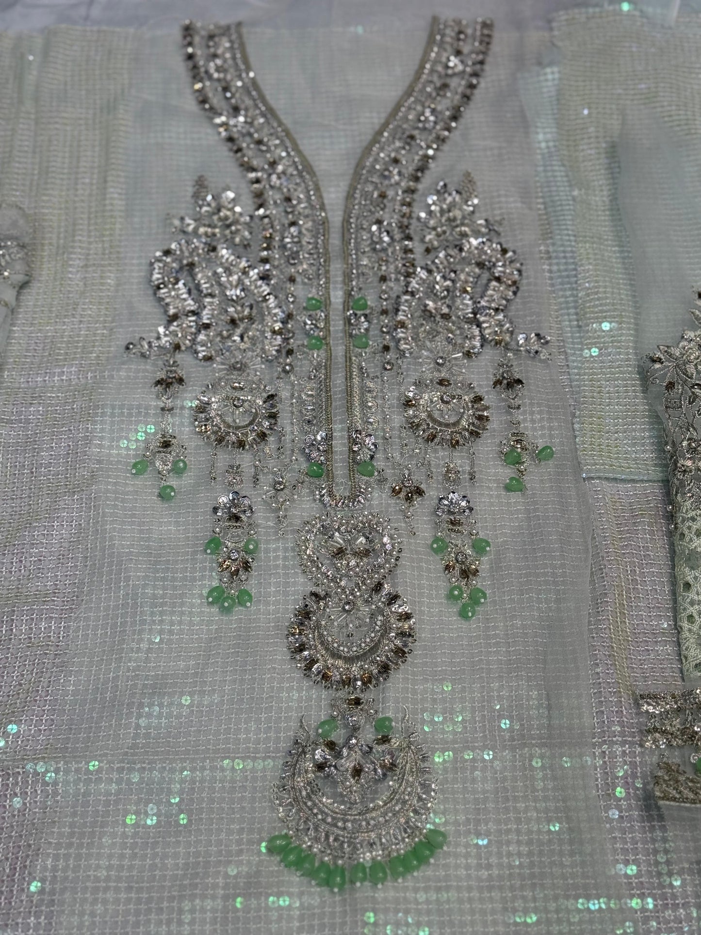 Maria B - Ice Blue Chiffon