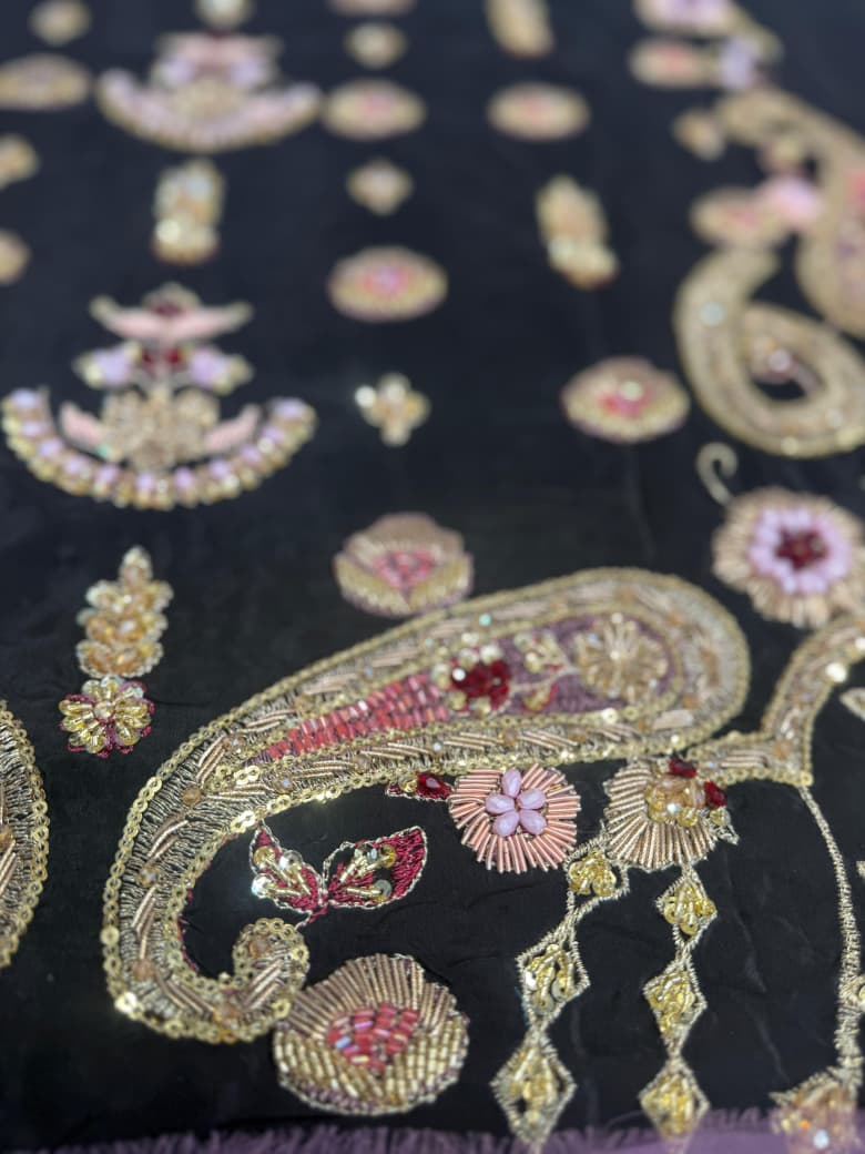 Farah Talib Aziz - Bita Black Kurta