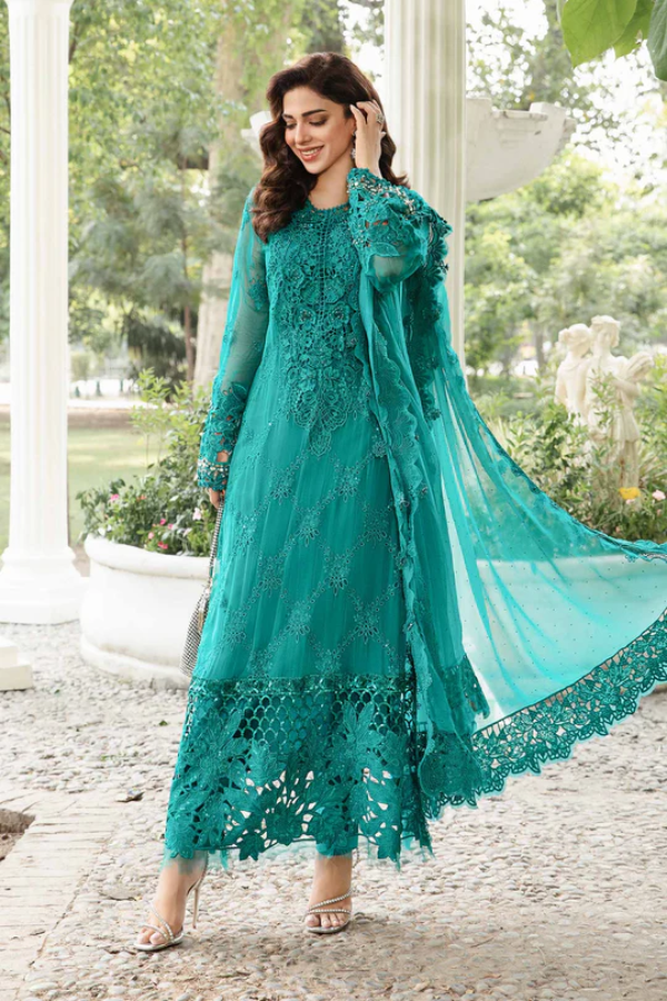 Maria B - Teal Chiffon