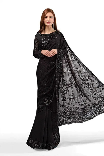 Maria B - Black Saree