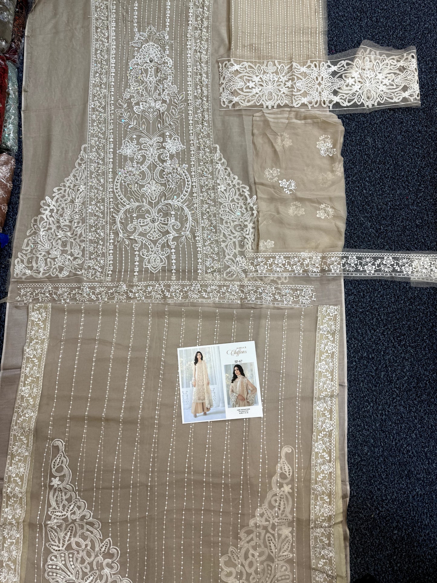 Maria B - Coffee Chiffon