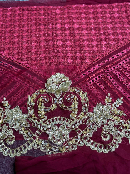 Maria B - Magenda Chiffon